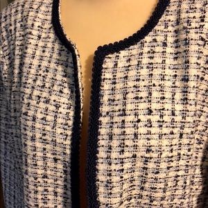Karen Scott Navy/White Blazer/Jacket